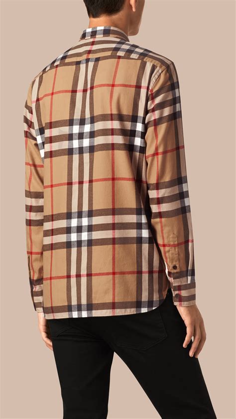 burberry flannel ebay|burberry dress shirt men's.